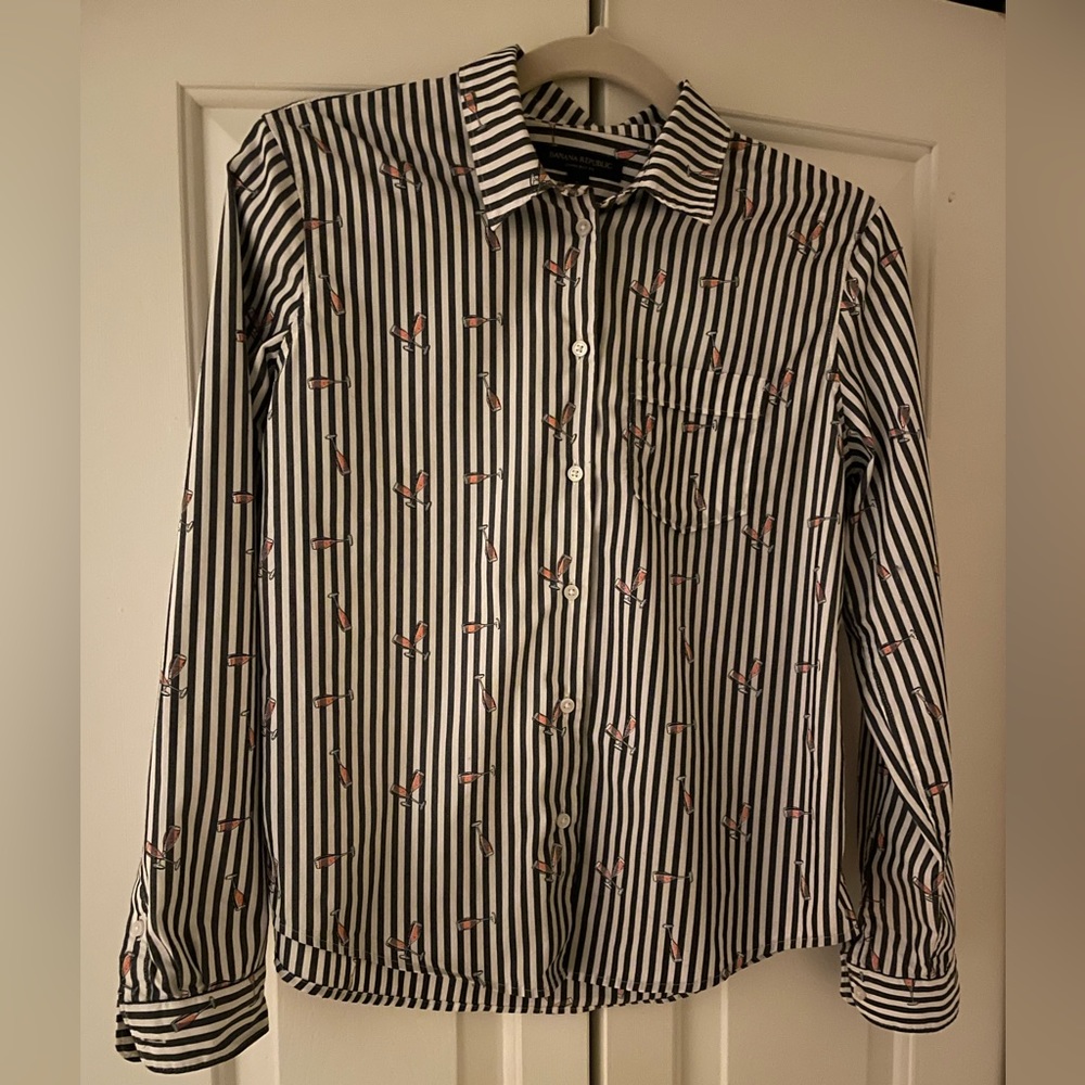 Banana Republic Champagne Glass Button Shirt